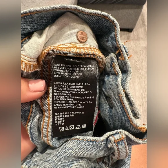 BDG Light Blue Embroidered Women Jeans - Picture 5 of 5